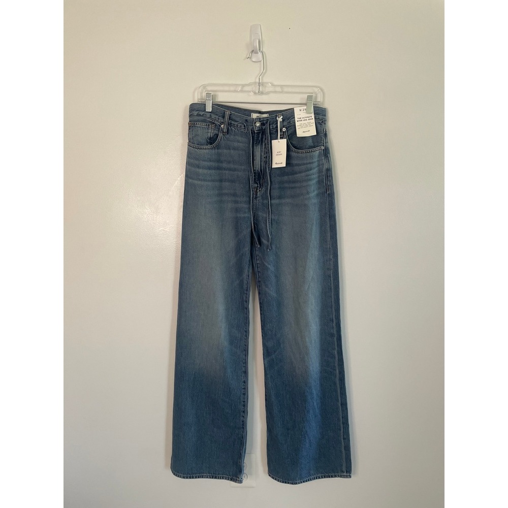 Madewell Jeans Ultimate Wide Leg Womens 29 Tall Airy Denim Blue NZ571 Pickett - Picture 5 of 15